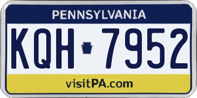 PA license plate KQH7952