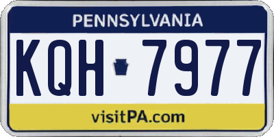 PA license plate KQH7977