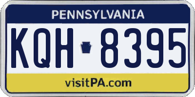 PA license plate KQH8395