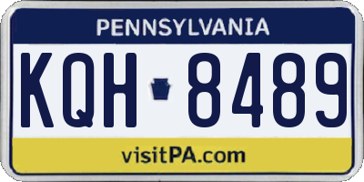 PA license plate KQH8489