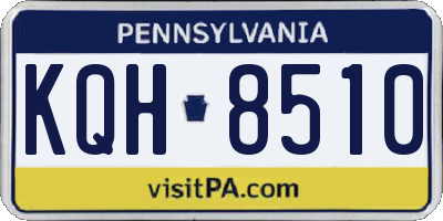 PA license plate KQH8510