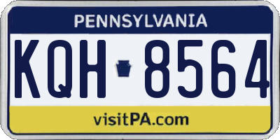 PA license plate KQH8564