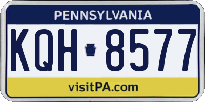 PA license plate KQH8577