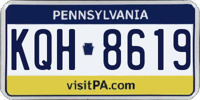 PA license plate KQH8619