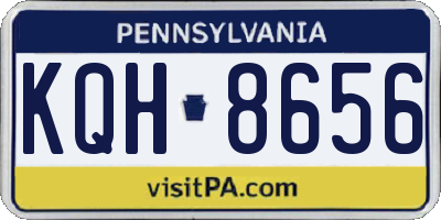 PA license plate KQH8656