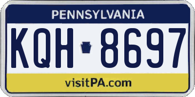 PA license plate KQH8697