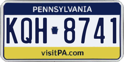 PA license plate KQH8741