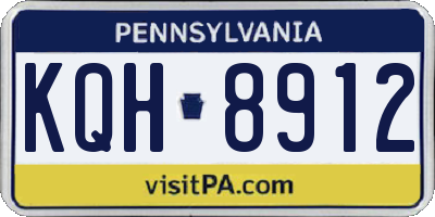 PA license plate KQH8912