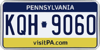 PA license plate KQH9060