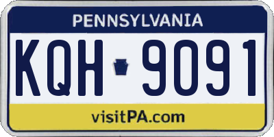 PA license plate KQH9091