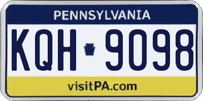 PA license plate KQH9098