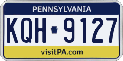 PA license plate KQH9127