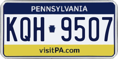 PA license plate KQH9507