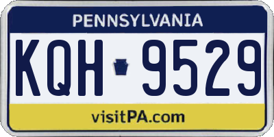 PA license plate KQH9529