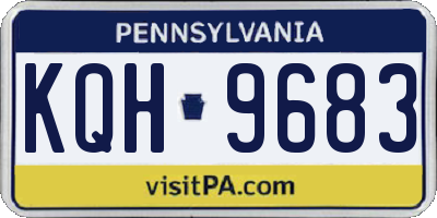 PA license plate KQH9683