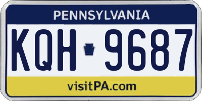 PA license plate KQH9687