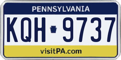 PA license plate KQH9737