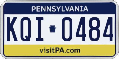 PA license plate KQI0484