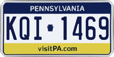 PA license plate KQI1469