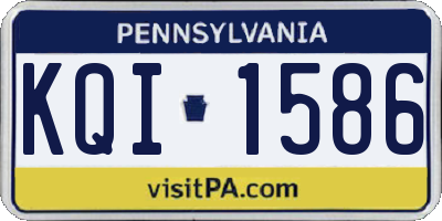 PA license plate KQI1586