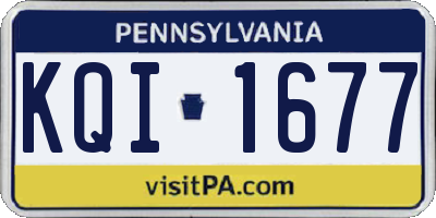 PA license plate KQI1677