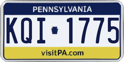 PA license plate KQI1775