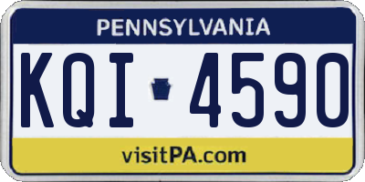 PA license plate KQI4590