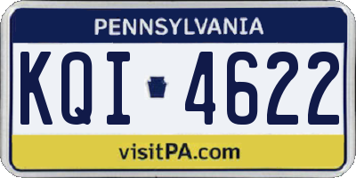 PA license plate KQI4622
