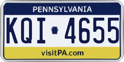 PA license plate KQI4655