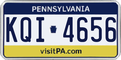 PA license plate KQI4656