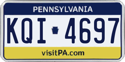 PA license plate KQI4697