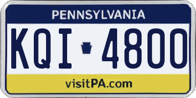 PA license plate KQI4800