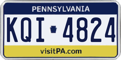 PA license plate KQI4824