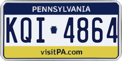 PA license plate KQI4864