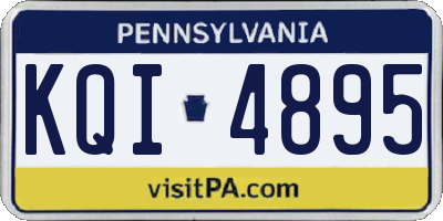 PA license plate KQI4895