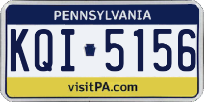 PA license plate KQI5156