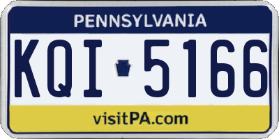 PA license plate KQI5166