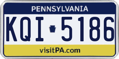 PA license plate KQI5186