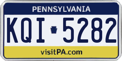 PA license plate KQI5282