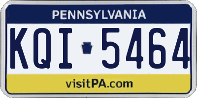 PA license plate KQI5464