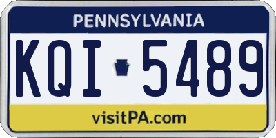 PA license plate KQI5489