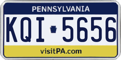 PA license plate KQI5656