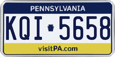PA license plate KQI5658