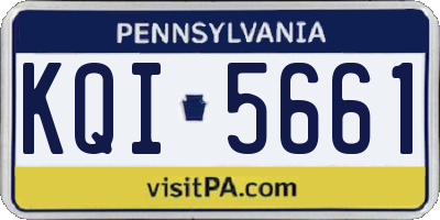 PA license plate KQI5661