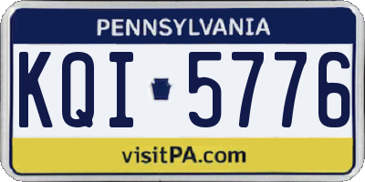 PA license plate KQI5776