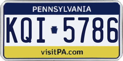 PA license plate KQI5786