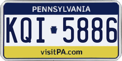 PA license plate KQI5886