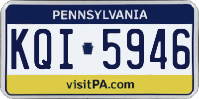 PA license plate KQI5946