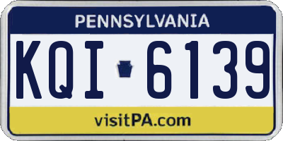 PA license plate KQI6139