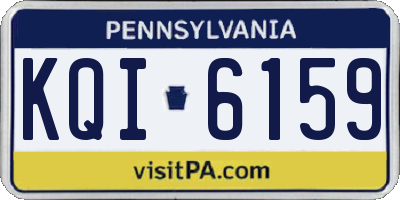 PA license plate KQI6159